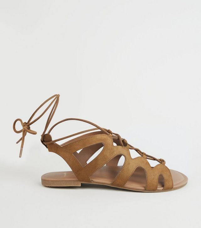 New look tie up on sale sandals