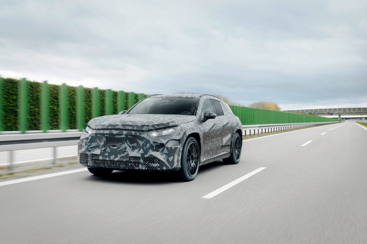 Mercedes Teases New AMG-Branded Electric SUV with Camouflaged Prototype