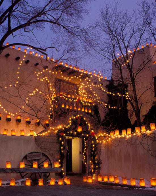 best christmas towns santa fe