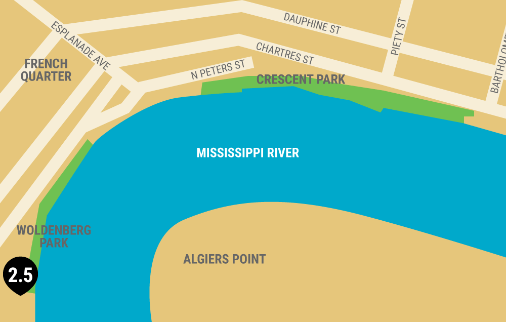new orleans running map