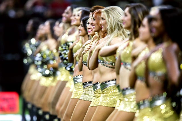 Small Talk: the New Orleans Saints cheerleaders (well two of them anyway), NFL