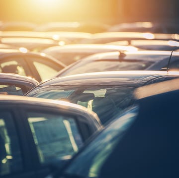 dealership lot full of cars