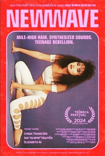 poster for new wave documentary, 80s, 90s, lynda trang dai, elizabeth ai