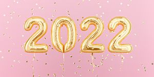 new year 2022 gold foil balloons
