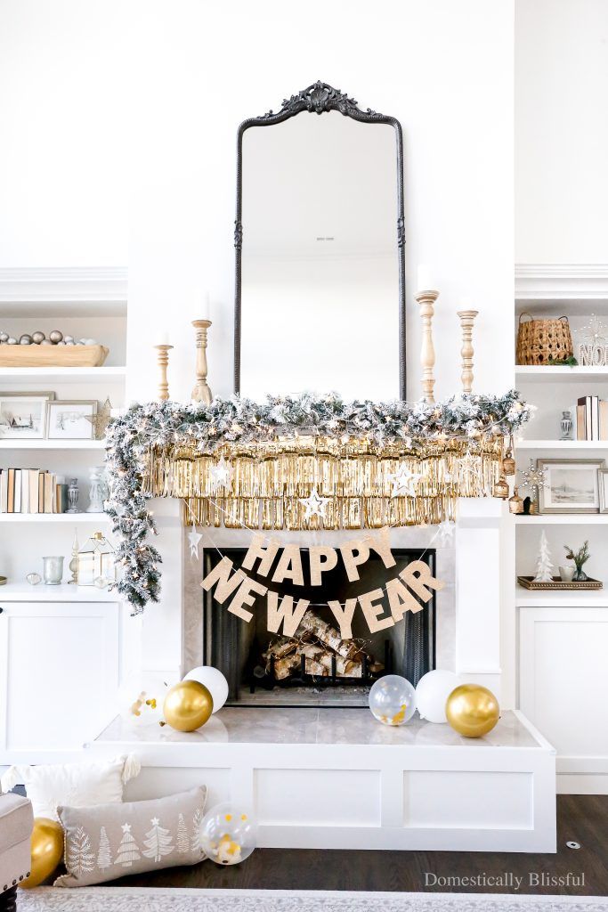 Happy New Year 2024 Balloons Gold Number Letter Aluminum Foil Balloon  Christmas Decoration New Year Eve