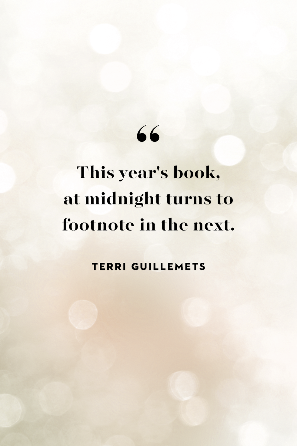 new year quote by terri guillemets
