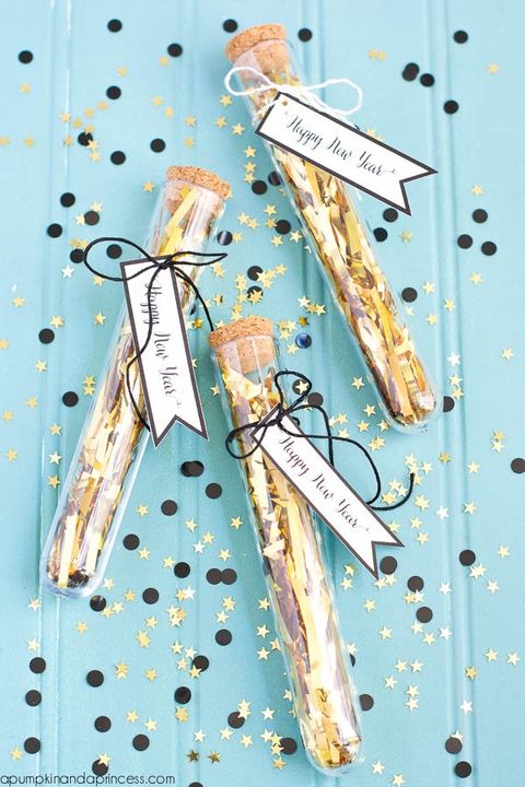 new years crafts confetti party favors