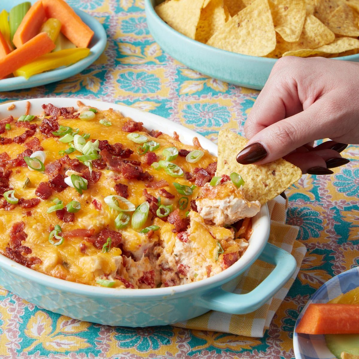 70 Best New Year S Eve Appetizers For Any 2024 Party   New Years Eve Appetizers Chicken Bacon Ranch Dip 658c67c6ada70 