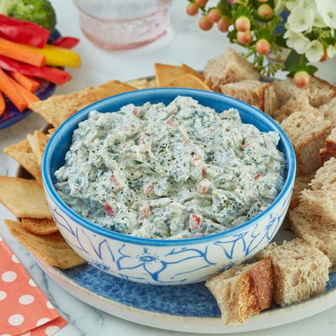 spinach dip with bread
