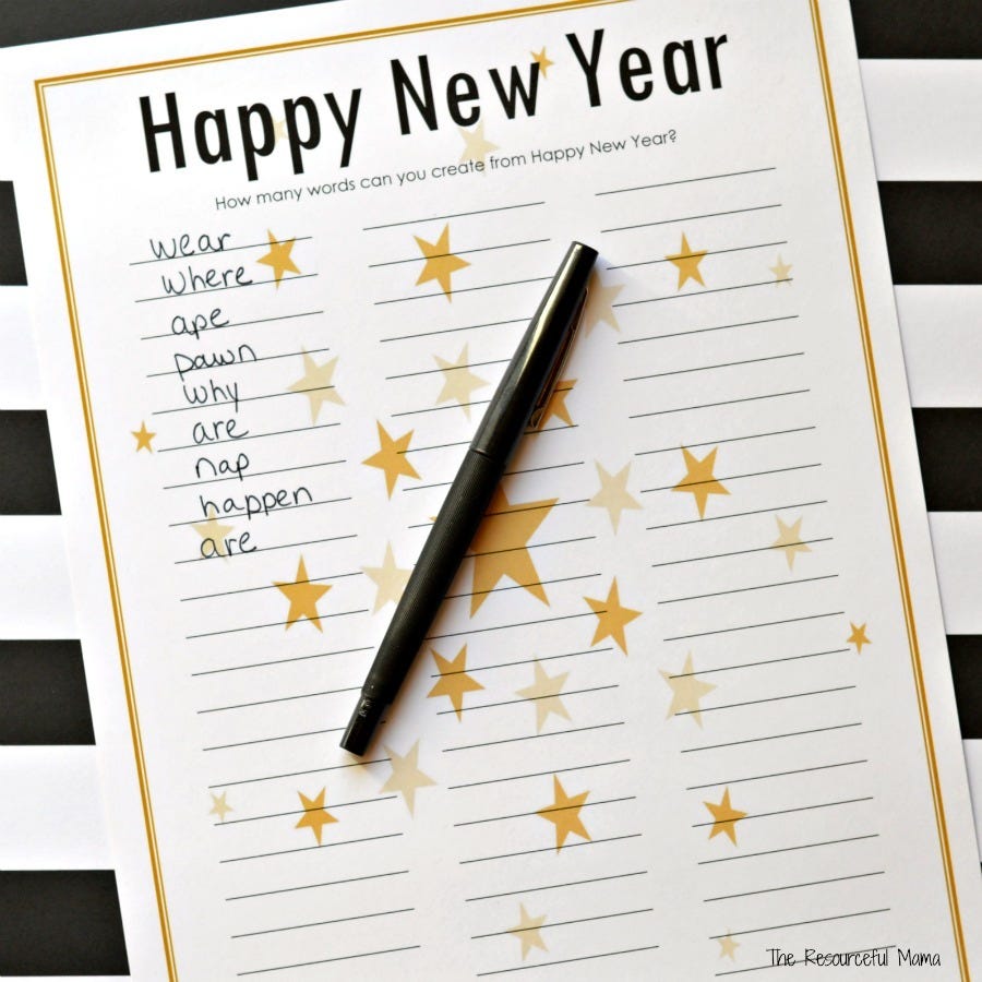 New Years Would You Rather Game Printable New Year's Eve 