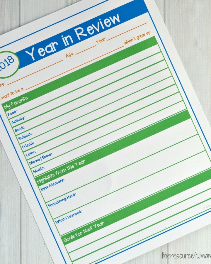Color the Words!  Printable New Year's Day Activity