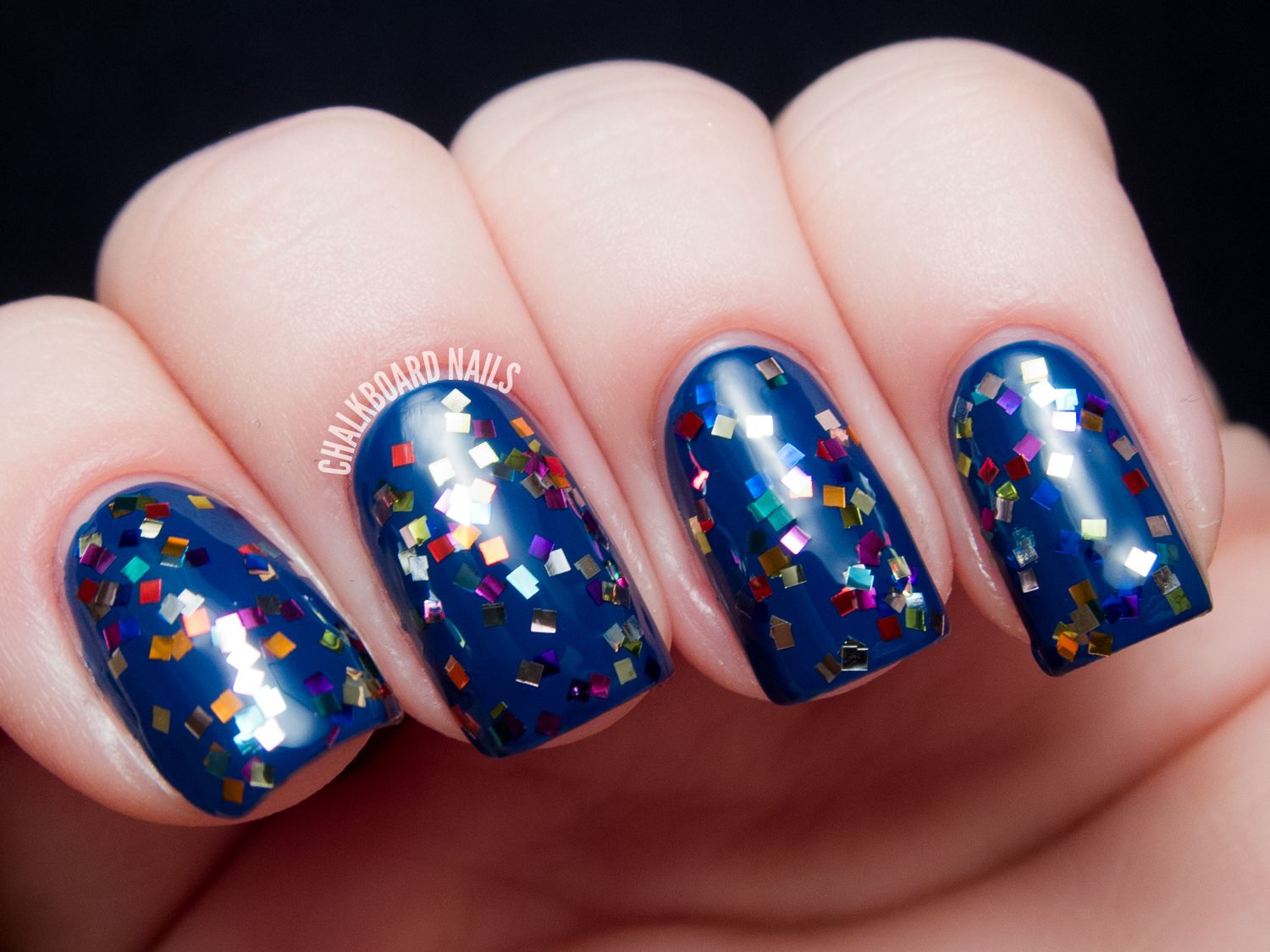 Abstract Nail Art over Colors by Llarowe I Need A Holo-Day and Purple Rain  - Lucy's Stash