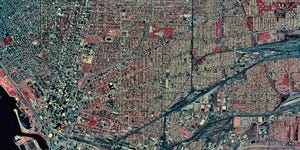 USA, New York, Buffalo, satellite image