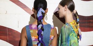 New York Fashion Week hair scarf