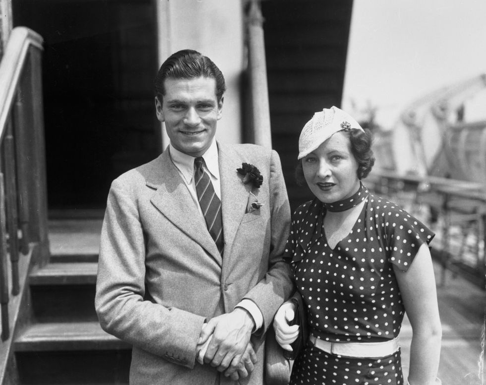 laurence olivier with wife jill esmond