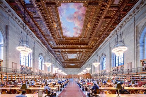 view of the newly renovated rose reading room inside the new york public library main branch