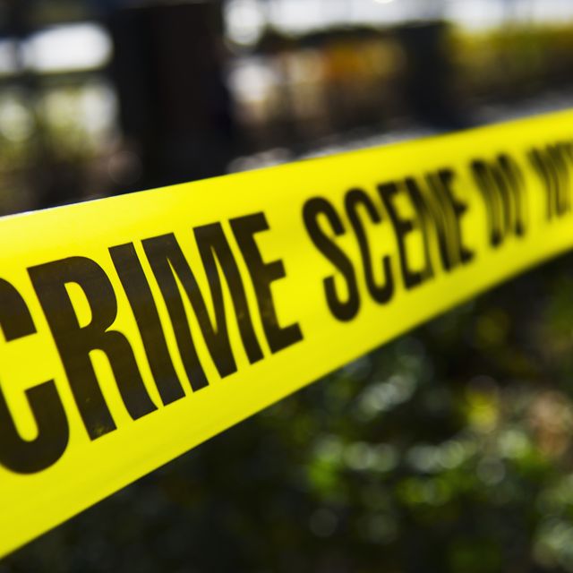 Stati Uniti, stato di New York, New York City, nastro di segnalazione per la scena del crimine