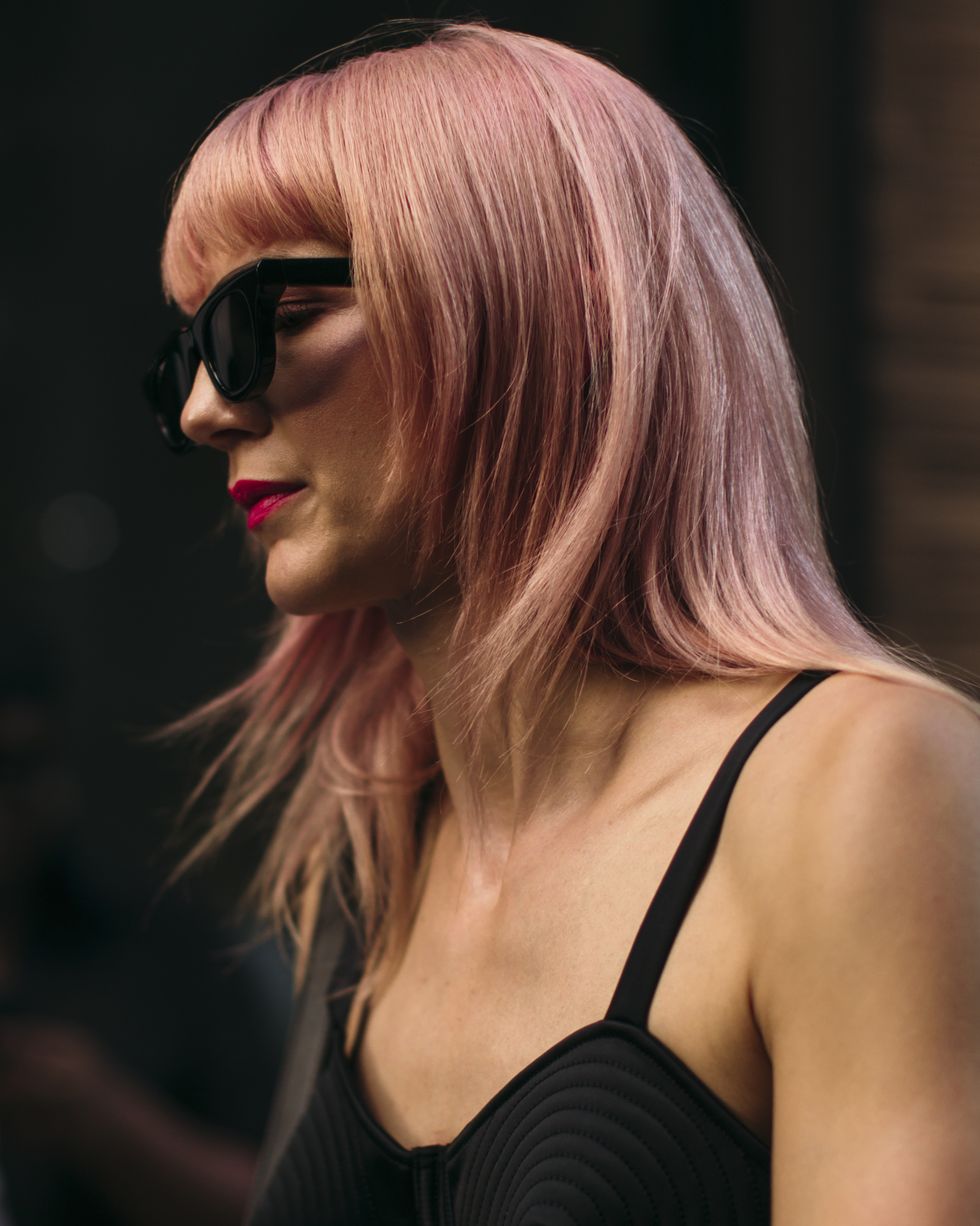spring 2023 street style beauty hair makeup