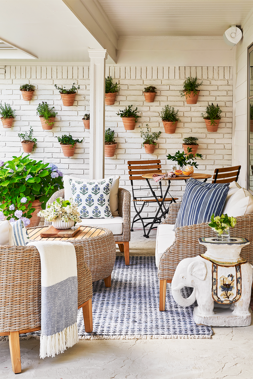 Small Space Patio Outdoor Planters and Decor