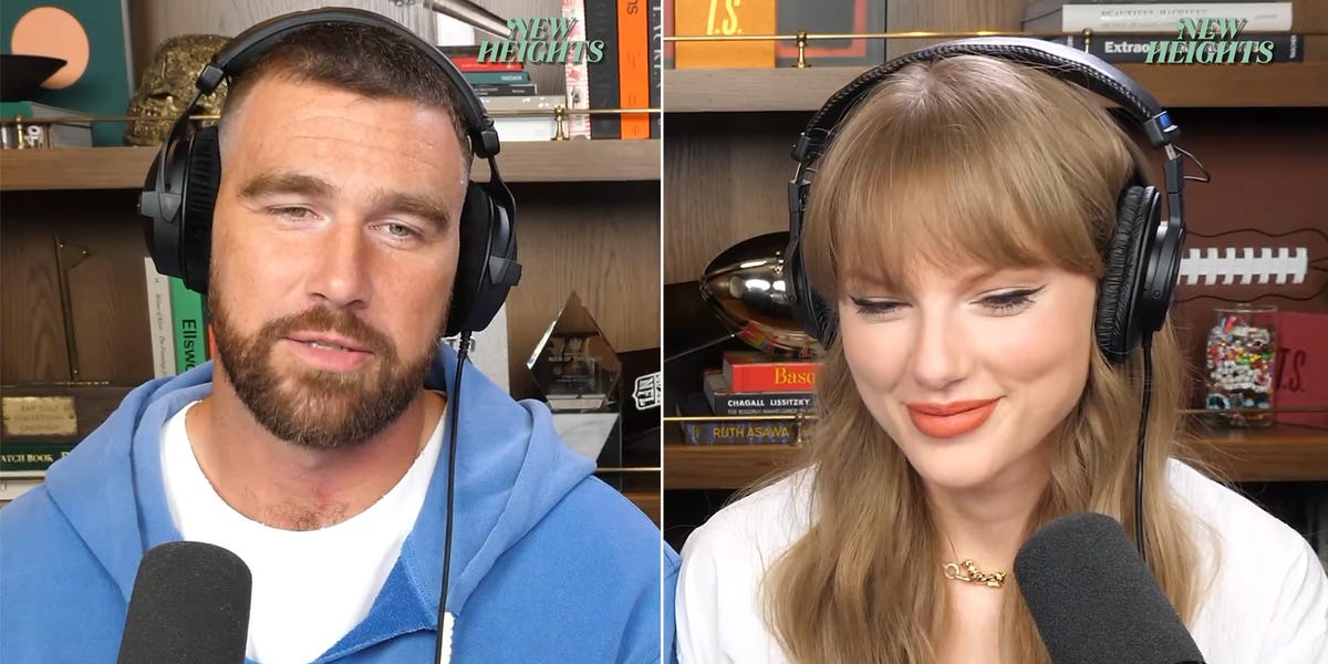 taylor swift travis kelce new heights podcast