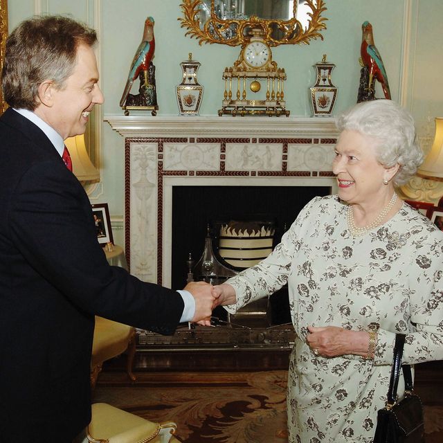 tony blair asks permission from the queen to form government