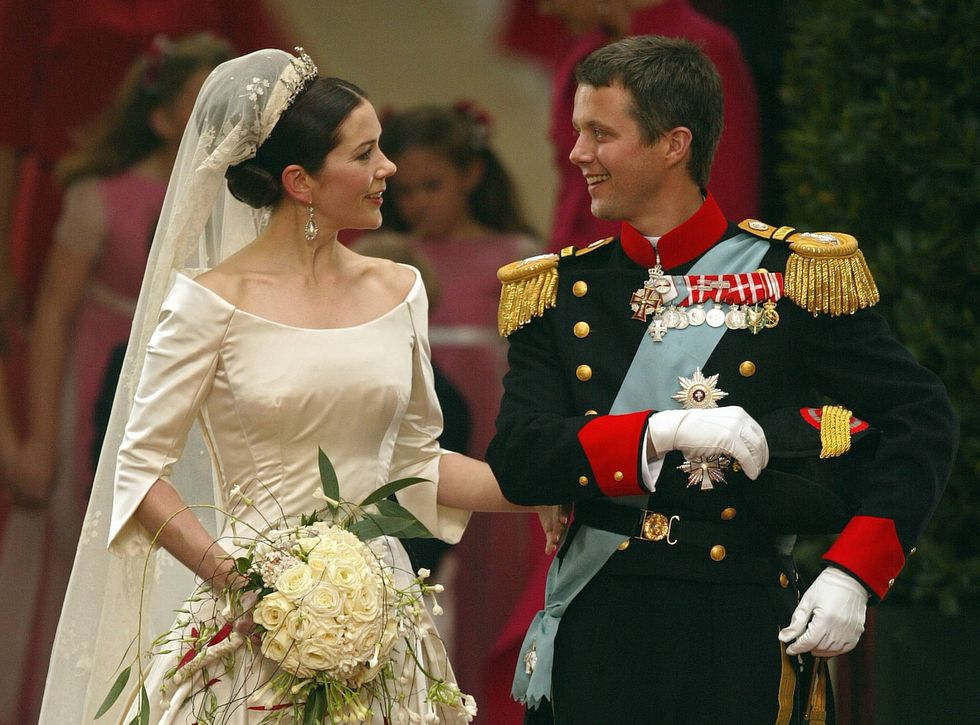topshot denmark royal wedding couple