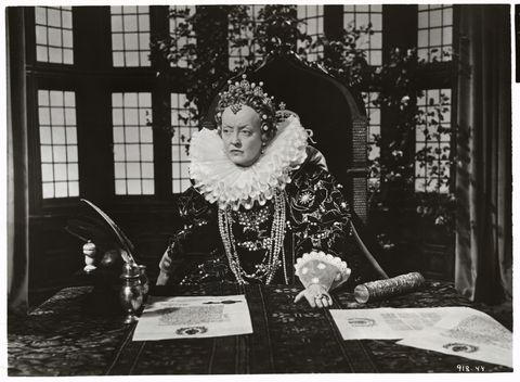 Actress Bette Davis in Costume During Scene From The Virgin Queen