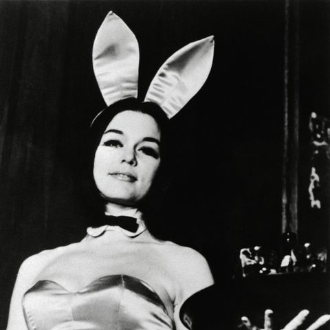 Gloria Steinem Wearing Playboy Bunny Costume