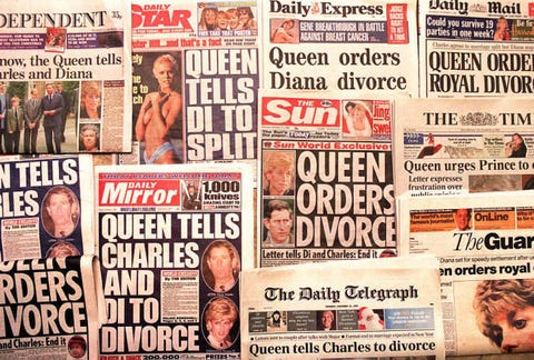 princess diana divorce