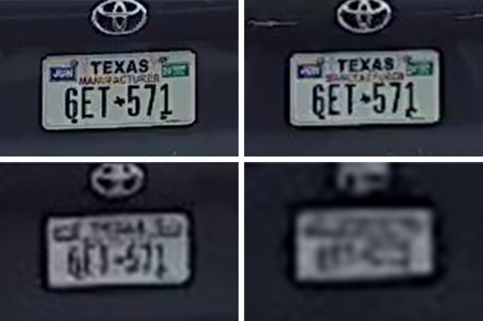 a close up of a license plate