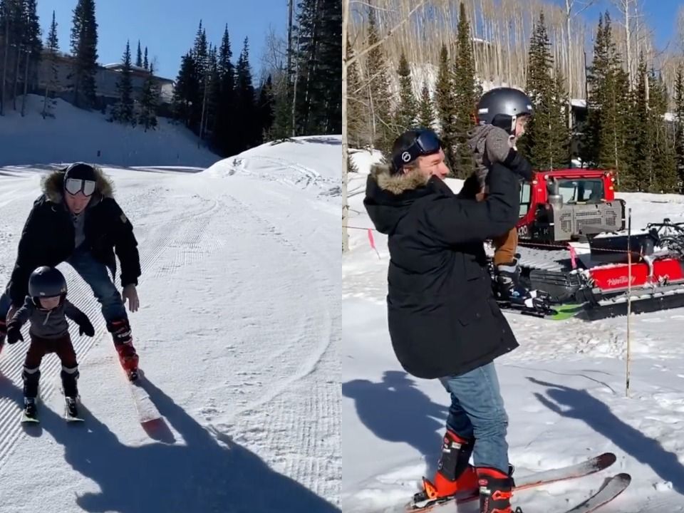 960px x 720px - Watch This Video of Baby Crew Gaines Skiing for the First Time