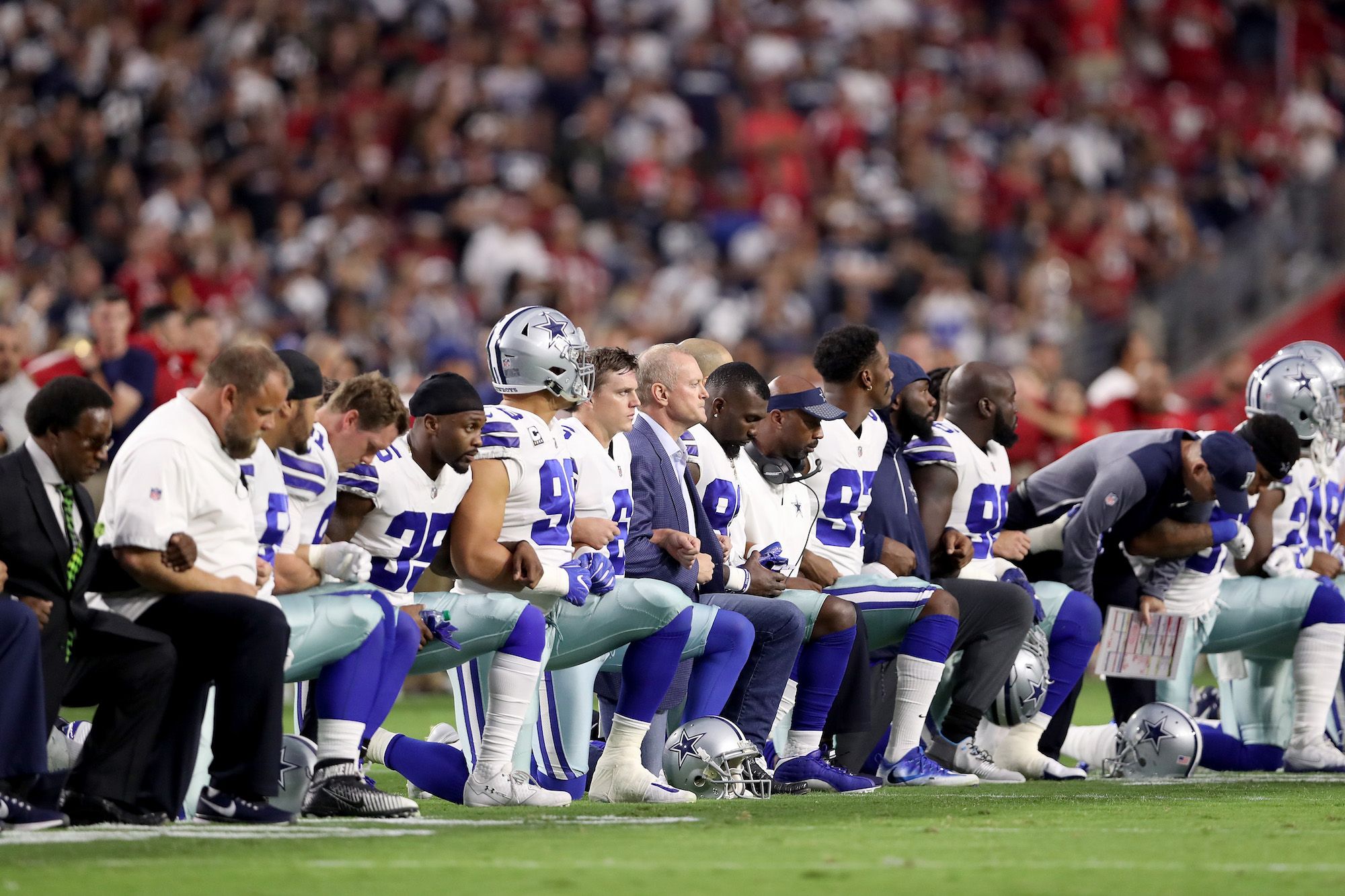 NFL bans on-field kneeling during the national anthem