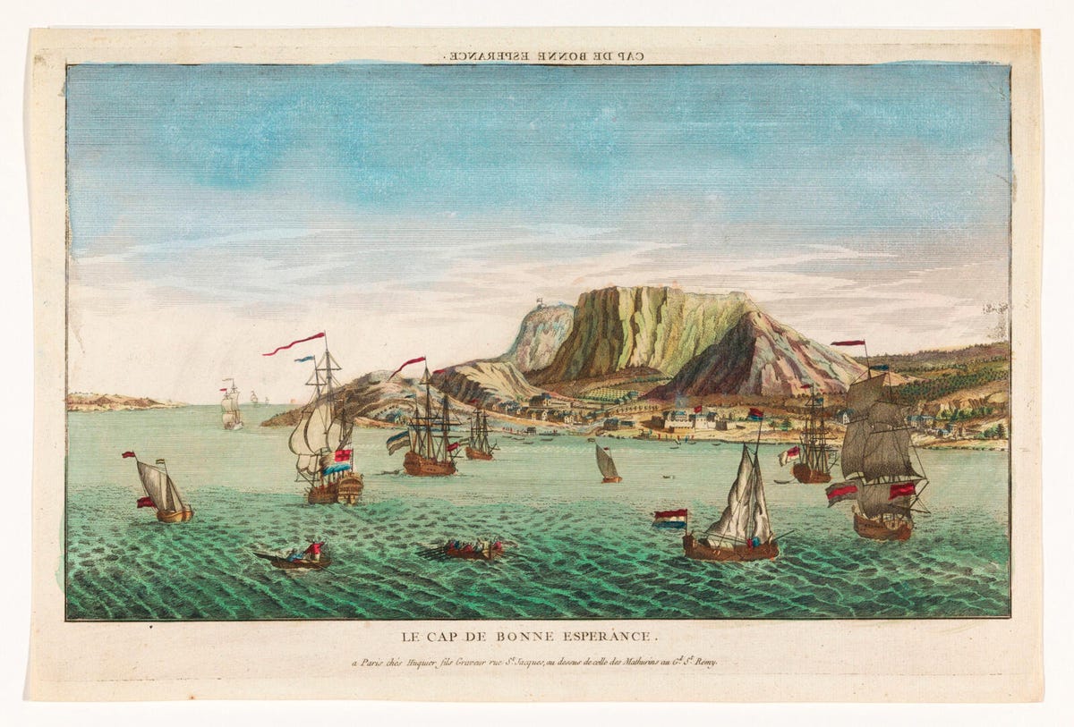 uitzicht op kaap de goede hoop