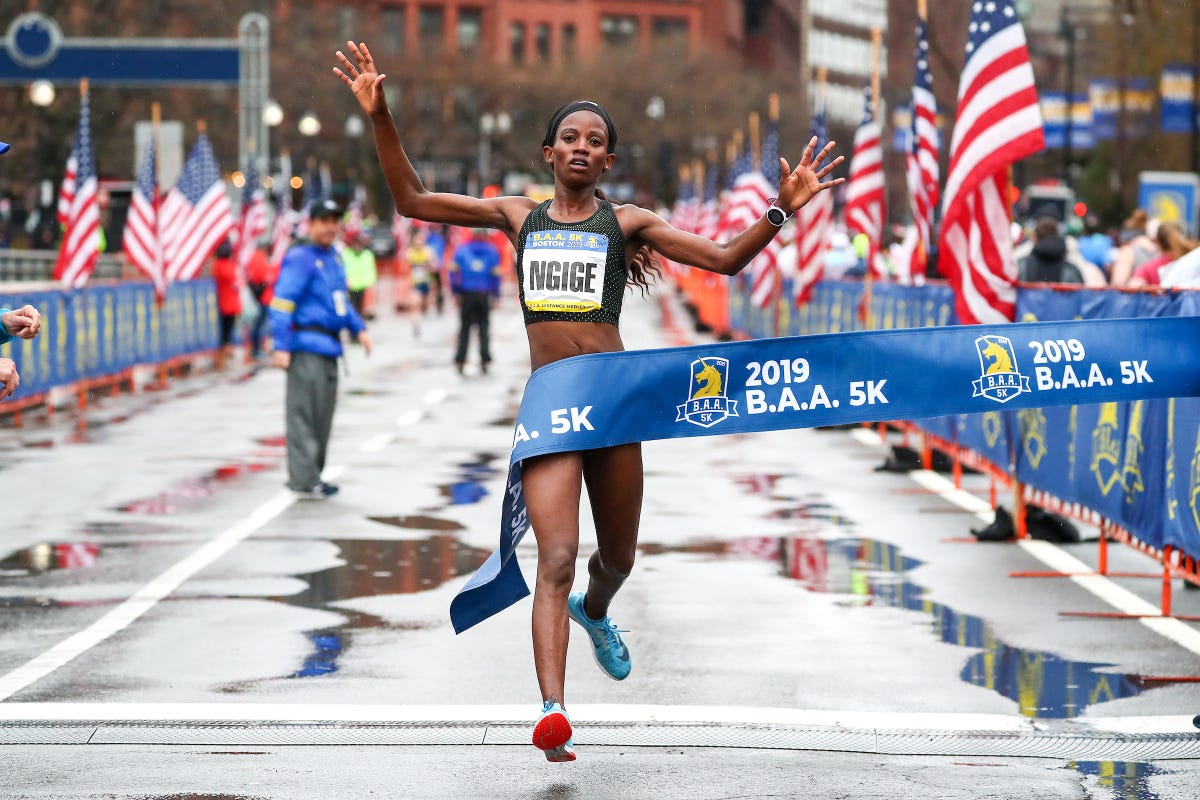 BAA 5K Results Monicah Ngige and Hagos Gebrhiwet Win BAA 5K