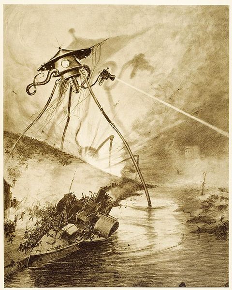 1898 The War of the WorldsIn deze thriller vertelt een ooggetuige over een epische strijd tussen Marsbewoners en mensen