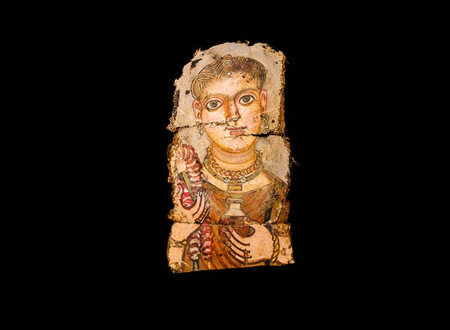 foto van een mummieportret