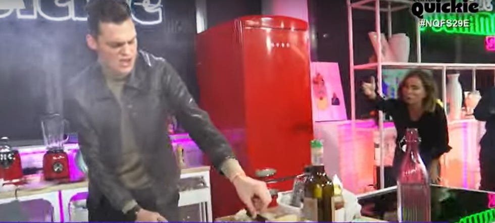 maria patino alerta de un incidente en la cocina de 'ni que fueramos'
