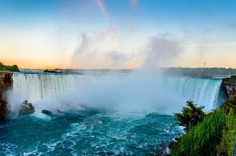 Niagara sunset panorama