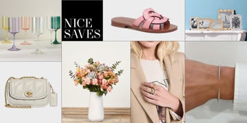 a collage of mother's day gifts on sale from nordstrom, coach, and more in a guide to mother's day gifts on sale
