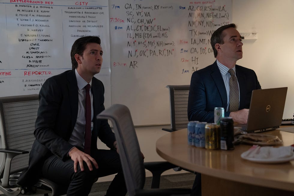 nicholas braun and matthew macfadyen in season 4 episode 8 of succession