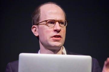el filósofo sueco nick bostrom durante una conferencia