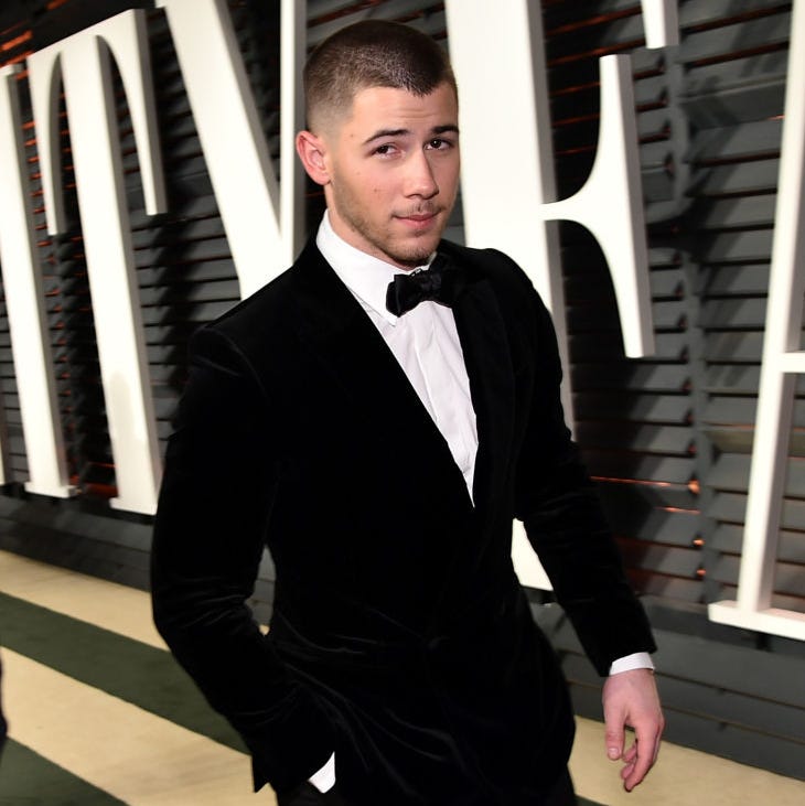 nick jonas 2017 vanity fair oscar party