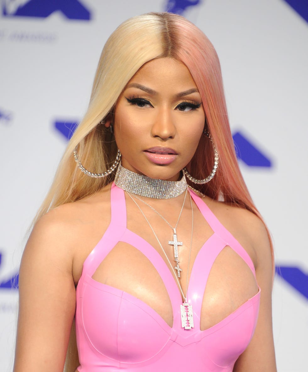 nicki minaj   peach hair