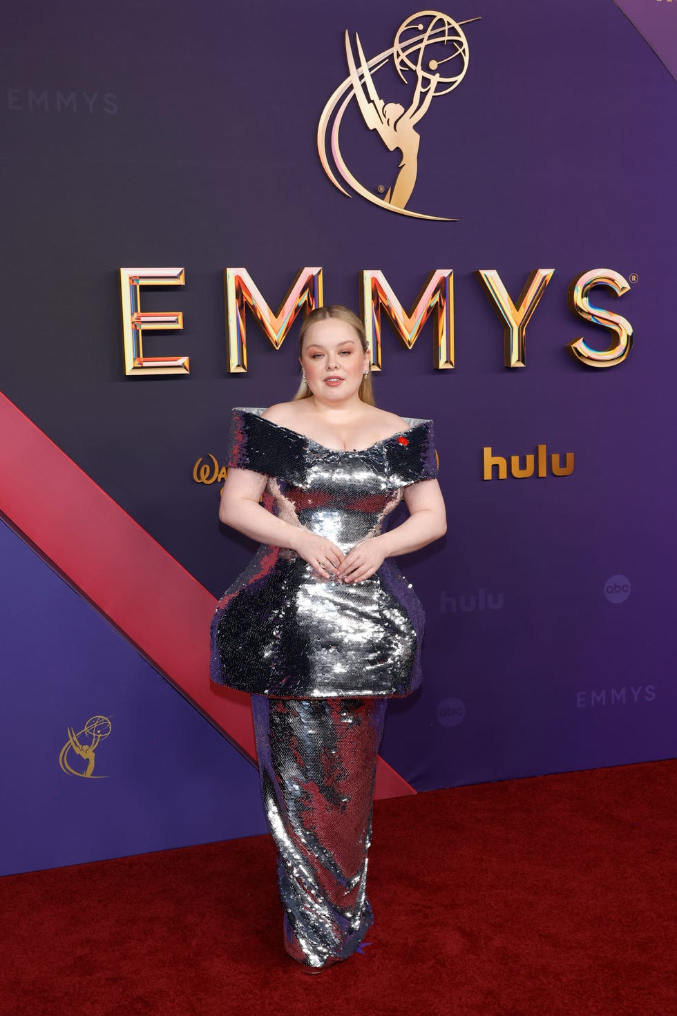 Nicola Coughlan Dazzles in Sequin Gown at the 2024 Emmys