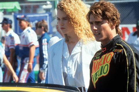 tom cruise and nicole kidman at the racetrack in a scene from the film days of thunder, 1990 photo by paramount picturesgetty images