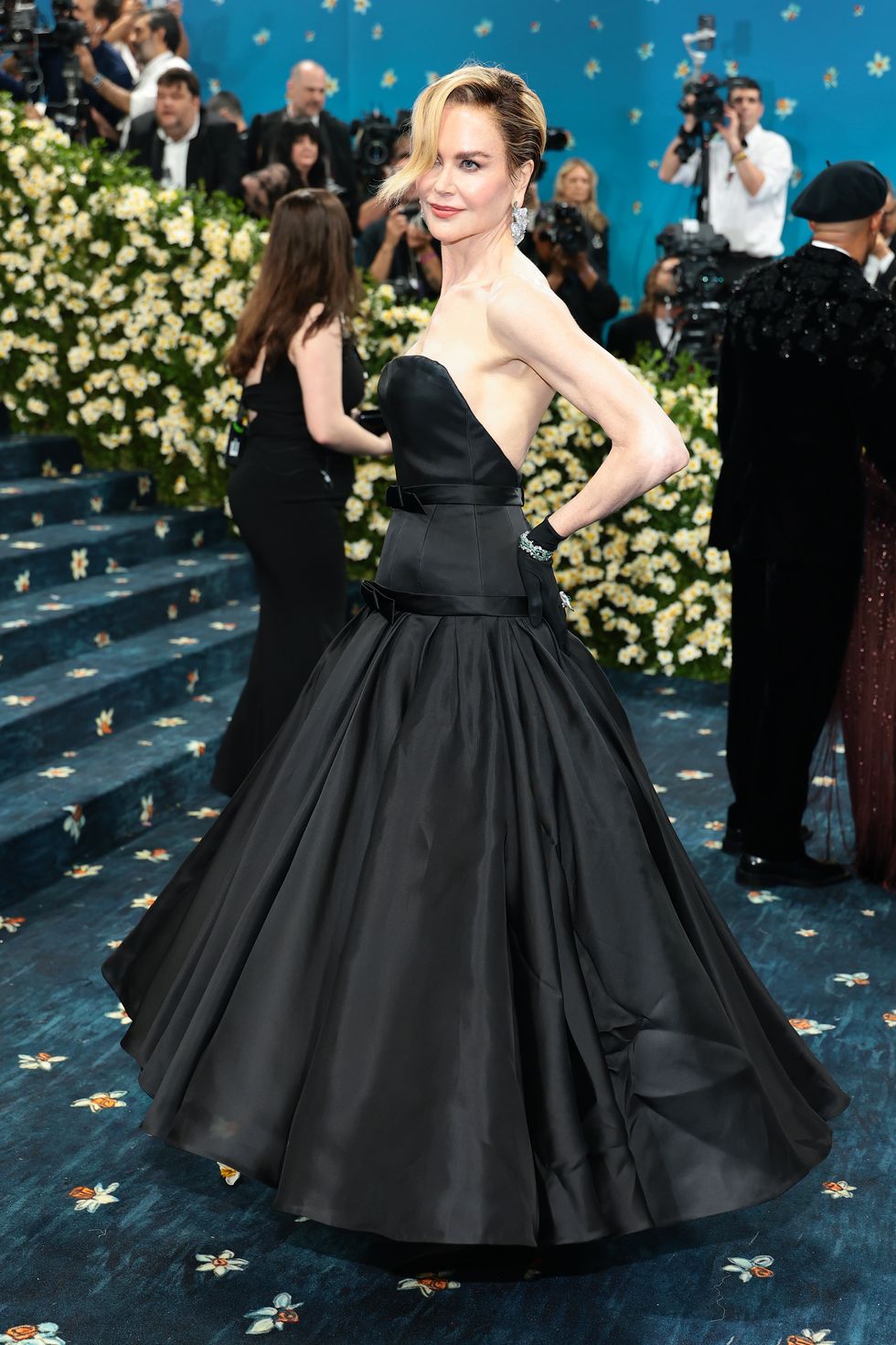 the 2025 met gala celebrating "superfine: tailoring black style" arrivals