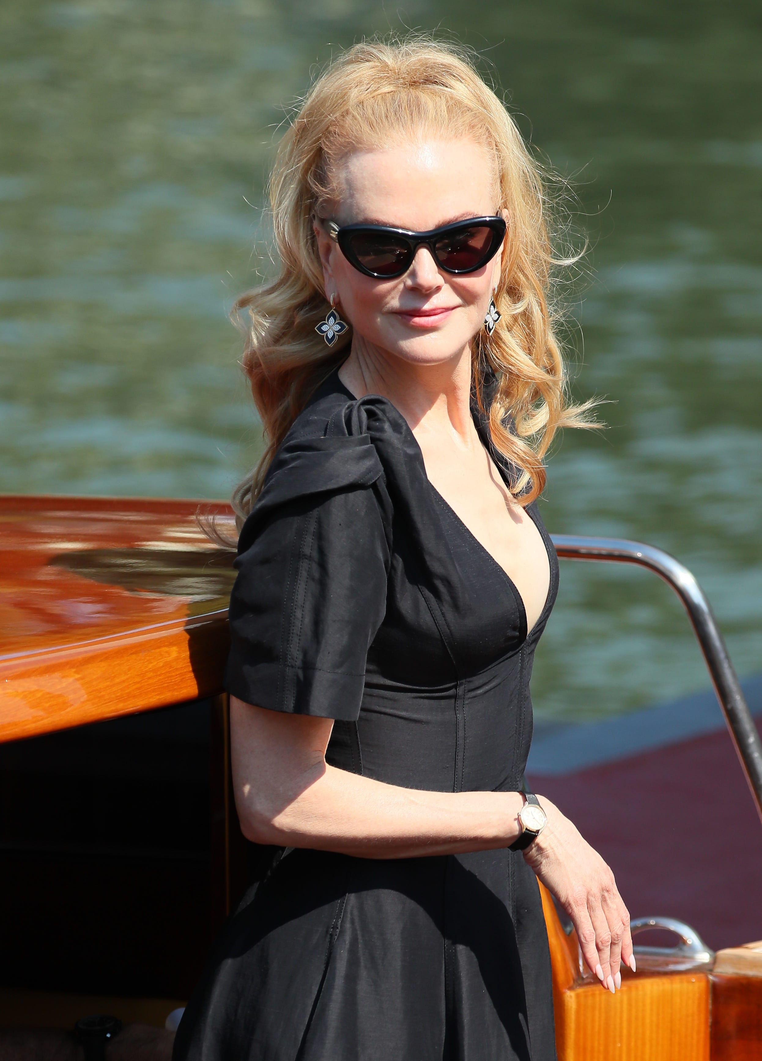 Nicole Kidman Wears Bottega Dress & Shoes at Venice Film