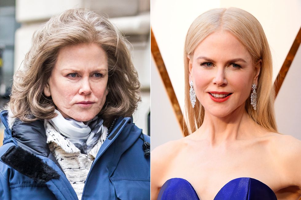 Nicole Kidman en el rodaje de 'The Goldfinch' y en los Oscars 2018