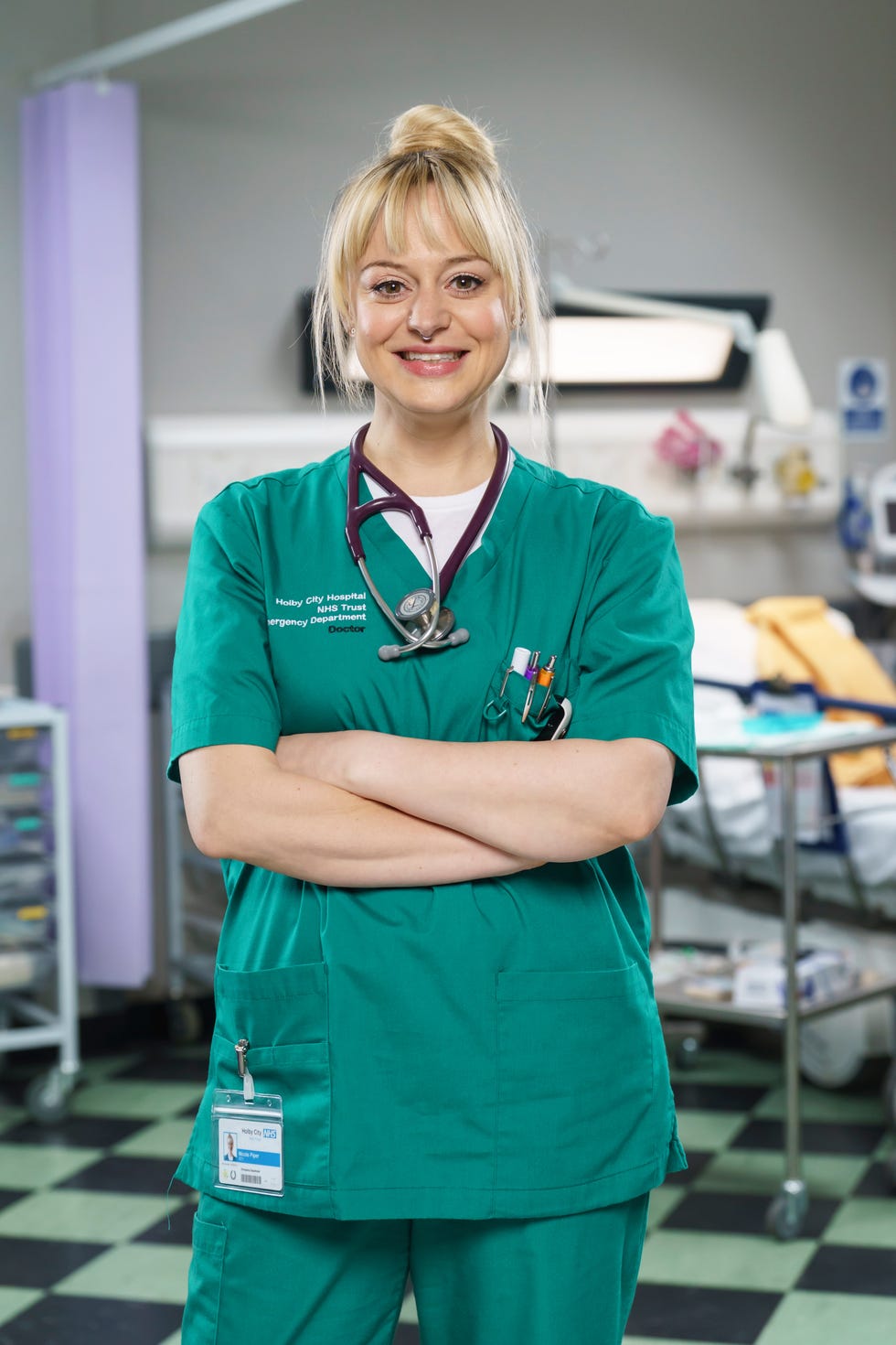 sammy dobson as nicole piper, casualty