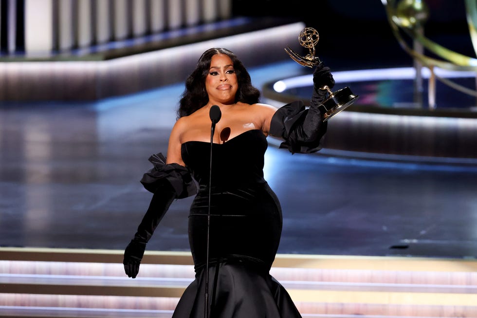 niecy nash betts at the 75th primetime emmy awards held at the peacock theater on january 15, 2024 in los angeles, california photo by christopher polkvariety via getty images